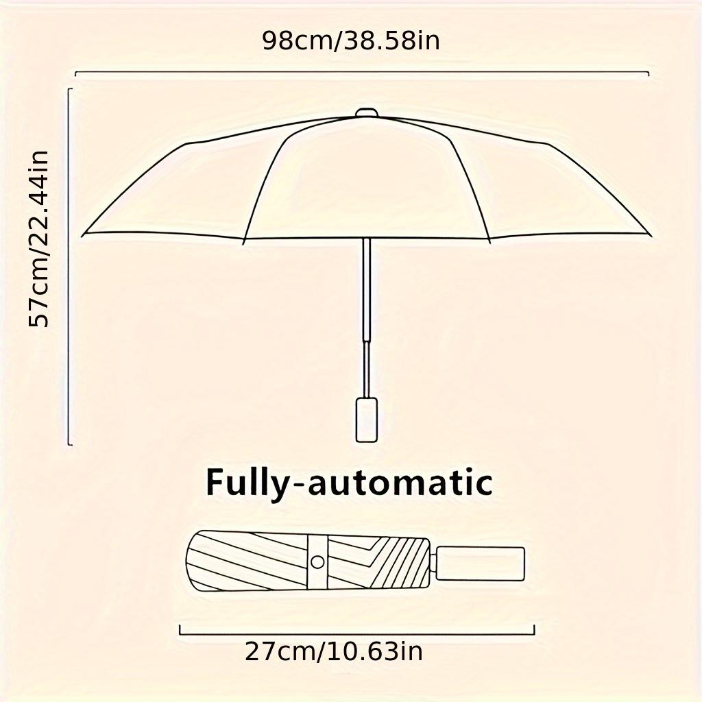Disney Snow White and the Seven Dwarfs Vintage Print Automatic Folding Umbrella, Windproof Waterproof Travel Umbrella for Kids A