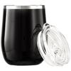 Кружка-тамблер из нержавеющей стали | Кофейная кружка | Двойные стенки, непротекающая кружка-сиппер с крышкой для горячих и холодных напитков | Одобрено BIS | 300 мл (Глянцевая черная отделка)