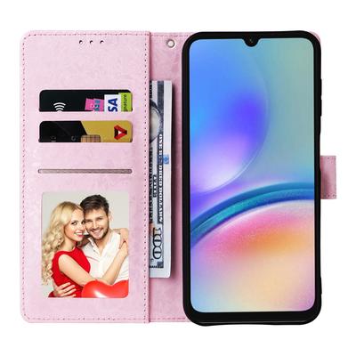 Чехол для Samsung Galaxy A05s 4G, кожаный чехол для телефона с цветочной эстетикой и RFID-блокировкой