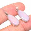 Серьги ручной работы из натурального розового опала из стерлингового серебра 925 пробы 1,50 дюйма v4U65