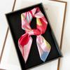 New Spring and Summer Small Square Scarf Colorful Printed Silk Scarf for Women's Professional Scarf Satin Scarf