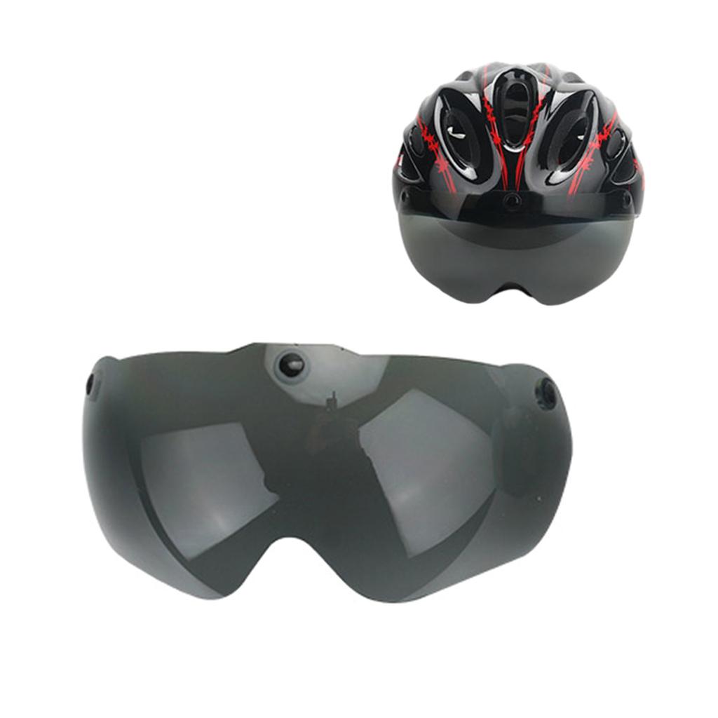 Съемные магнитные очки для велосипедного шлема, съемные солнцезащитные козырьки, щиток, линза для велосипедного шлема, аксессуар для велосипедного шлема