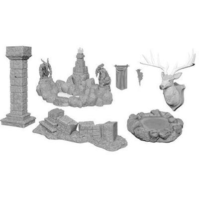 WizKids Deep Cuts Неокрашенные миниатюры Бассейны и столбы
