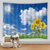 Sunflower Flower Tapestry Wall Chart Hippie Boho Tapestry Colorful Psychedelic Home Living Room Bedroom Decoration