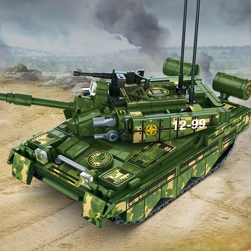 MOC 99A Основной боевой танк Военный Challenger Leopard Panther Тяжелый солдат Строительные блоки Модель Кирпичи Армия Игрушки для детей