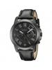 Fossil Мужские часы-хронограф Grant, Черный кожаный ремешок, Модель №. FS5132