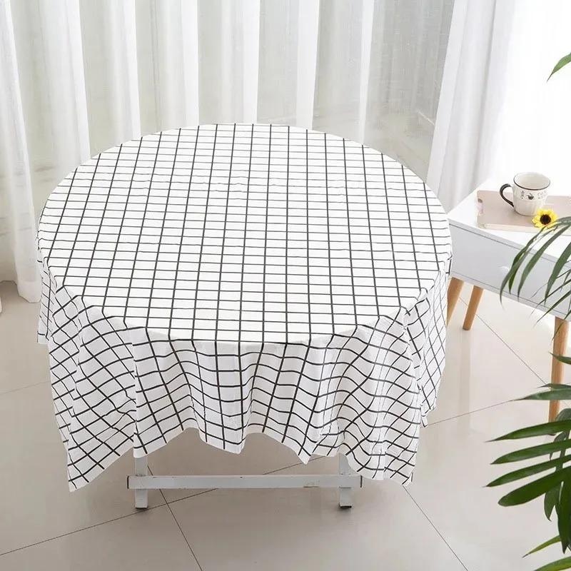 1/3PCS Disposable Checkered Tablecloth Plastic Tablecloth Birthday Party Wedding Picnics Christmas Home Decoration Easy To Clean