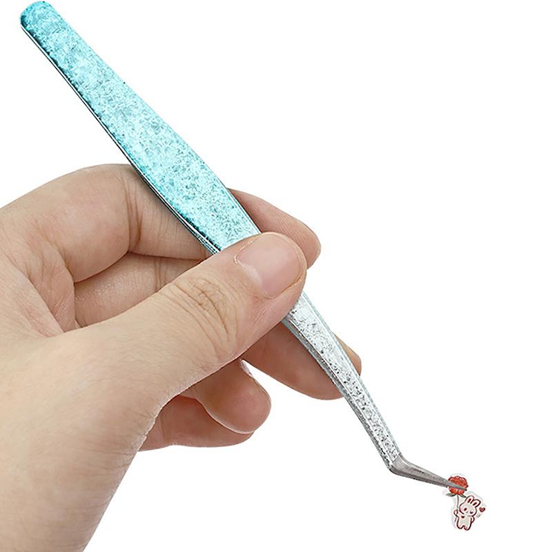 2 шт. пинцеты для ресниц Ice Flower антистатические 3D точные накладные ресницы для наращивания бровей принадлежности для макияжа пинцеты инструменты