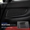 Наклейка AIRSPEED для Ford Mustang 2015-2022 RHD LHD передняя и задняя дверь автомобиля из настоящего углеродного волокна, аксессуары для внутренней отделки
