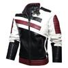 ГРУДЬ 5XL Ретро Многокарманная Кожаная Куртка на Молнии Мужская Лацканами 2026 Узкая Мужская Куртка из Мягкой Кожи Воротник-стойка Топы