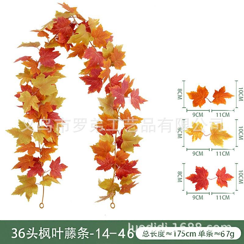 Artificial Maple Vine Decor Festival Thanksgiving Halloween Wedding Home Photography