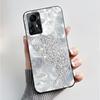 Чехол для ZTE Blade A72S A7050 Чехол-книжка для ZTE Blade V41 Роскошный модный с бабочкой и цветами Силиконовый мягкий черный бампер из ТПУ