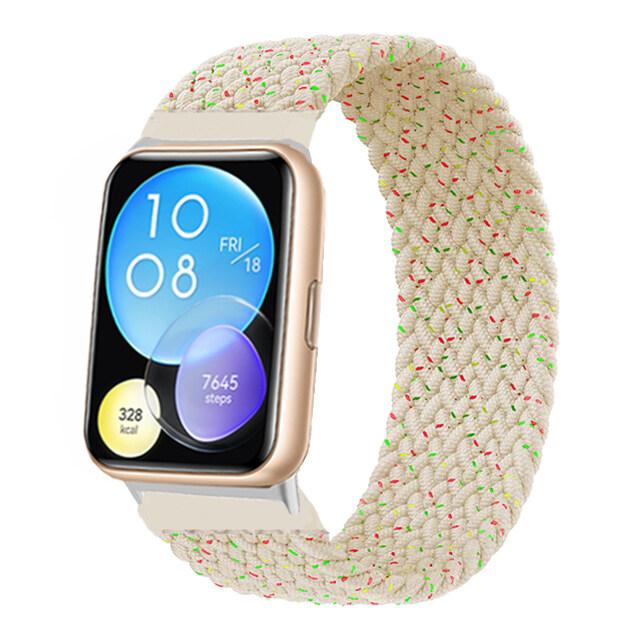 Эластичный нейлоновый ремешок без пряжки для Huawei Watch Fit 2 Sport, плетеный ремешок, наручные аксессуары для умных часов Huawei Fit 2 Watch