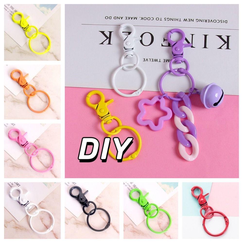 Snap Buckle Hooks Jewelry DIY Buckle Connector Spring Clasp for Keychain Craft Lovers