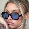 Trend Square Sunglasses Women Fashion Small Frame Luxury Driving Sun Glasses Male Female Retro Rivet Uv400 Eyeglasses