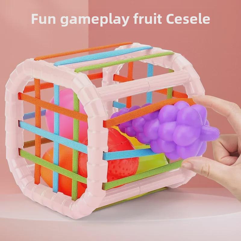 Игрушки-наполнители для фруктов Qie Qie Le Baby для раннего развития, для малышей 0-1 года, 6 месяцев+