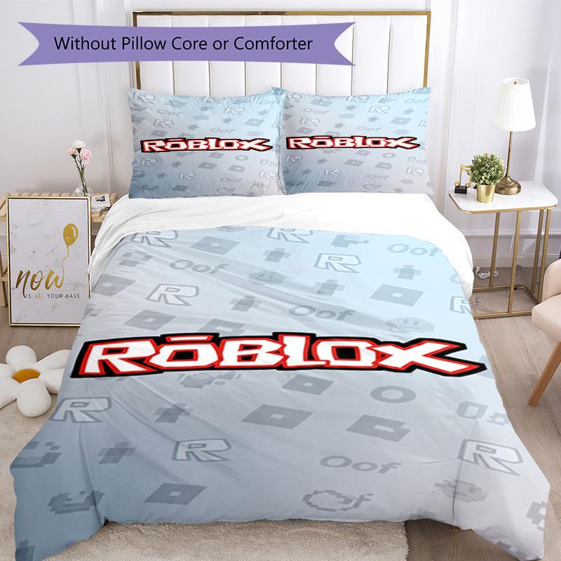 Постельное белье Roblox Дышащий пододеяльник с наволочками Декорационное постельное белье для спальни Украшение для дома Подарок на день рождения
