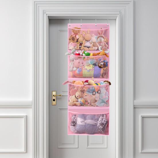 Сумка для хранения плюшевых игрушек-животных, очень большая вместимость, простая установка, дышащая, подвешиваемая, мягкая