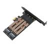 Адаптер M.2 SATA SSD NGFF to PCIE с пропускной способностью до 6 Гбит/с NCQ MSI с поддержкой Plug and Play и двумя адаптерами M.2 PCIE