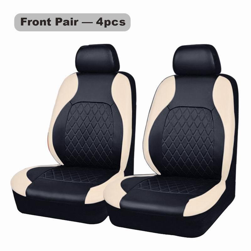 Универсальный кожаный чехол на сиденье автомобиля для пятиместных моделей - Всесезонный, Популярный трансграничный дизайн