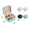 Mini Jewelry Storage Box Portable Home Travel Earrings Necklace Storage Case for Women Ring Organizer PU Leather Display Case KTY
