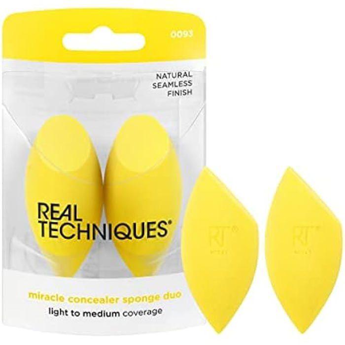 Real Techniques Miracle Concealer Sponge, Makeup Blending Sponge For Liquid & Cream Concealer, Elongated Shape For Precise