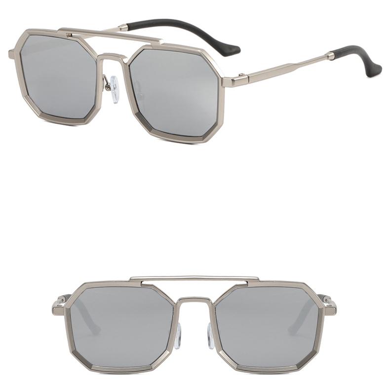 Мужские солнцезащитные очки, защита от солнца, защита от ультрафиолета, модные солнцезащитные очки в металлической упаковке в стиле панк-хип-хоп, женщины за рулем, путешествия, очки для поездок на работу