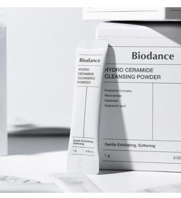 Biodance Гидро Керамидный Очищающий Порошок 30 шт. – Мягкое Очищающее Средство Порошок-в-Пену