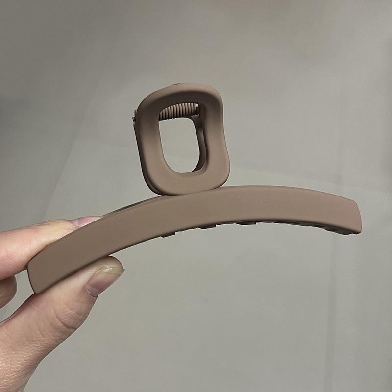 Большой краб для волос с бантом, новый модный однотонный черный зажим для волос в виде акульего плавника, инструменты для укладки волос, аксессуары для женщин, девушек