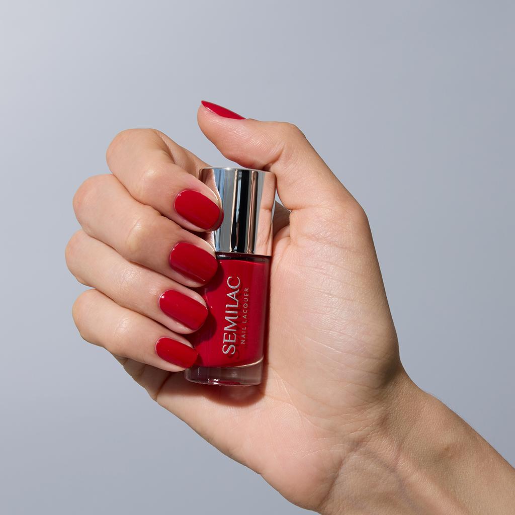 Semilac Nail Polish, No. 110 Classic Red 9