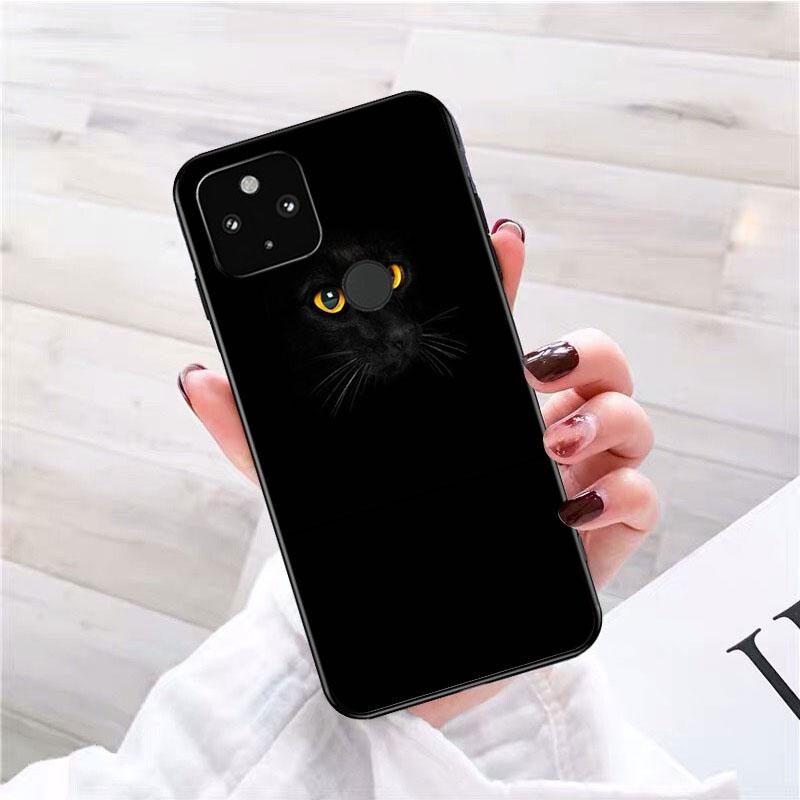 Чехол для телефона с черным кошачьим взглядом для Google Pixel 7 Pro 7 6A 6 Pro 5A 4A 3A Pixel 4 XL Pixel 5 6 4 3 XL 3A XL 2 XL