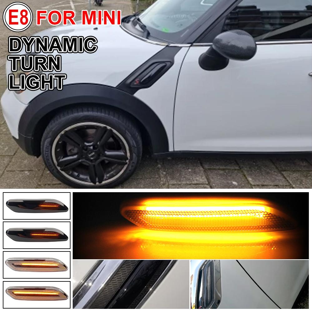Динамический светодиодный боковой габаритный огонь для Mini Cooper R60 R61 2010-2017 2016 2015 Светодиодный бегущий указатель поворота для Mini Countryman