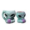Кружка ТИКИ в форме инопланетянина Домашний декор Креативное украшение в виде инопланетянина Бар Керамическая винная чаша Персонализированные фигурки Аксессуары для украшения дома