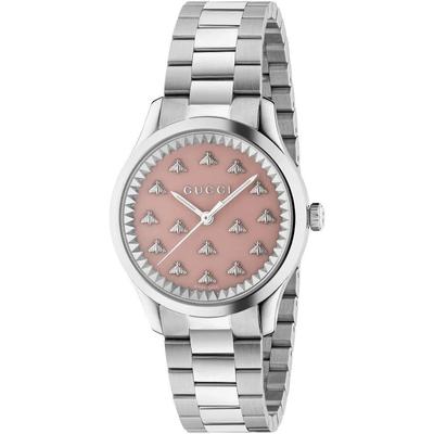 YA1265033 G-Timeless женские часы с розовым циферблатом
