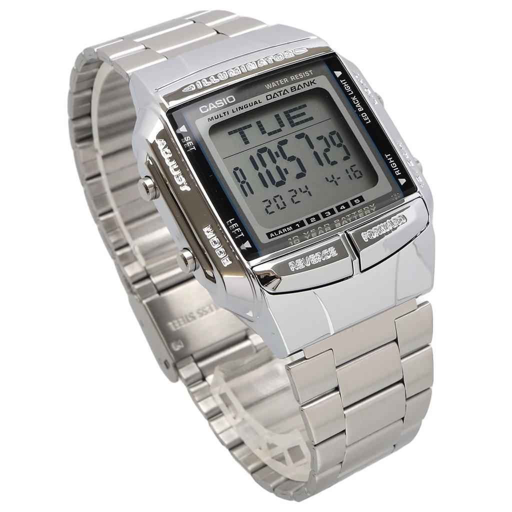 Casio Data Bank Telememo 30 Digital Watch Silver Overseas Model [Casio] DB-360-1A Men's [Item]