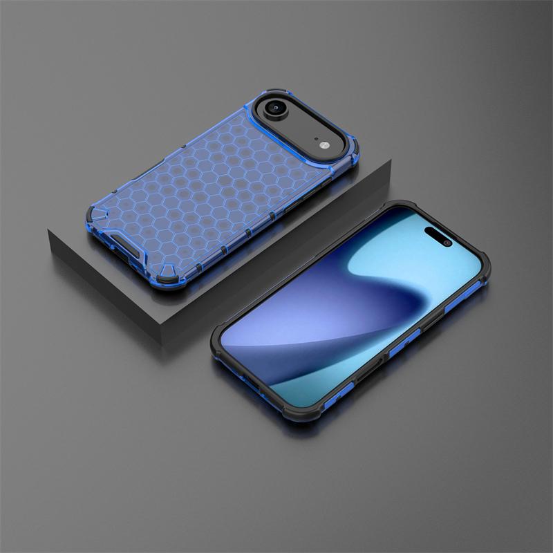 Shockproof Transparent Case For iPhone 17 Air Honeycomb Armor Back Case iPhone 17 Air Case Cover For iPhone 17 Air 17 Pro Max