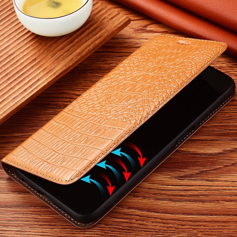 Genuine Leather Flip Cover for ZTE Nubia Z60 Ultra, Z50, Z40S Pro, Z30. Stylish Protection for Your Mobile Phone.