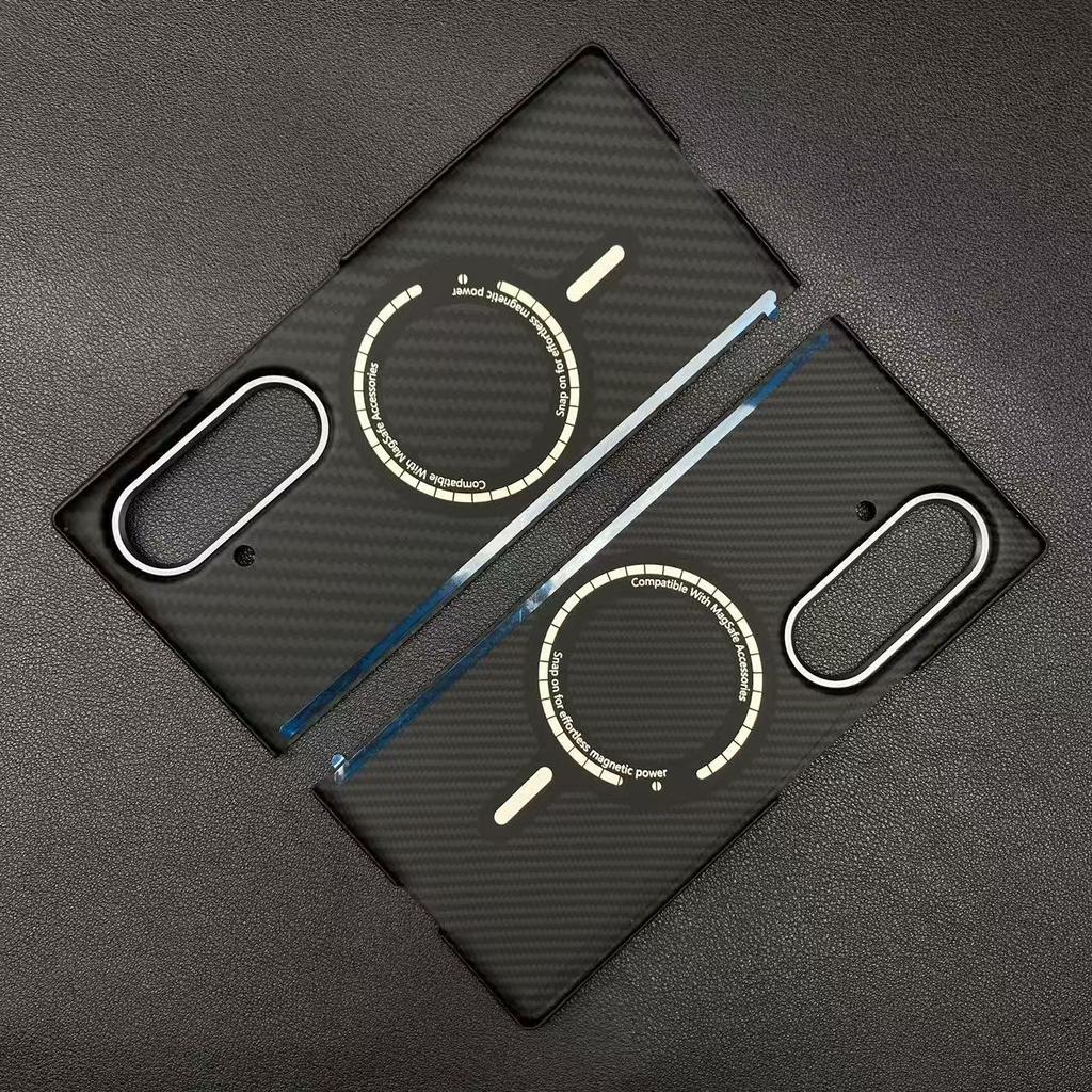 Для Samsung Galaxy Z Fold8 Ultra Fold 8 Ultra Чехол из Кевлара Двойной Осевой Защитный Магнитный Углеродное Волокно Противоударный Защитный Чехол