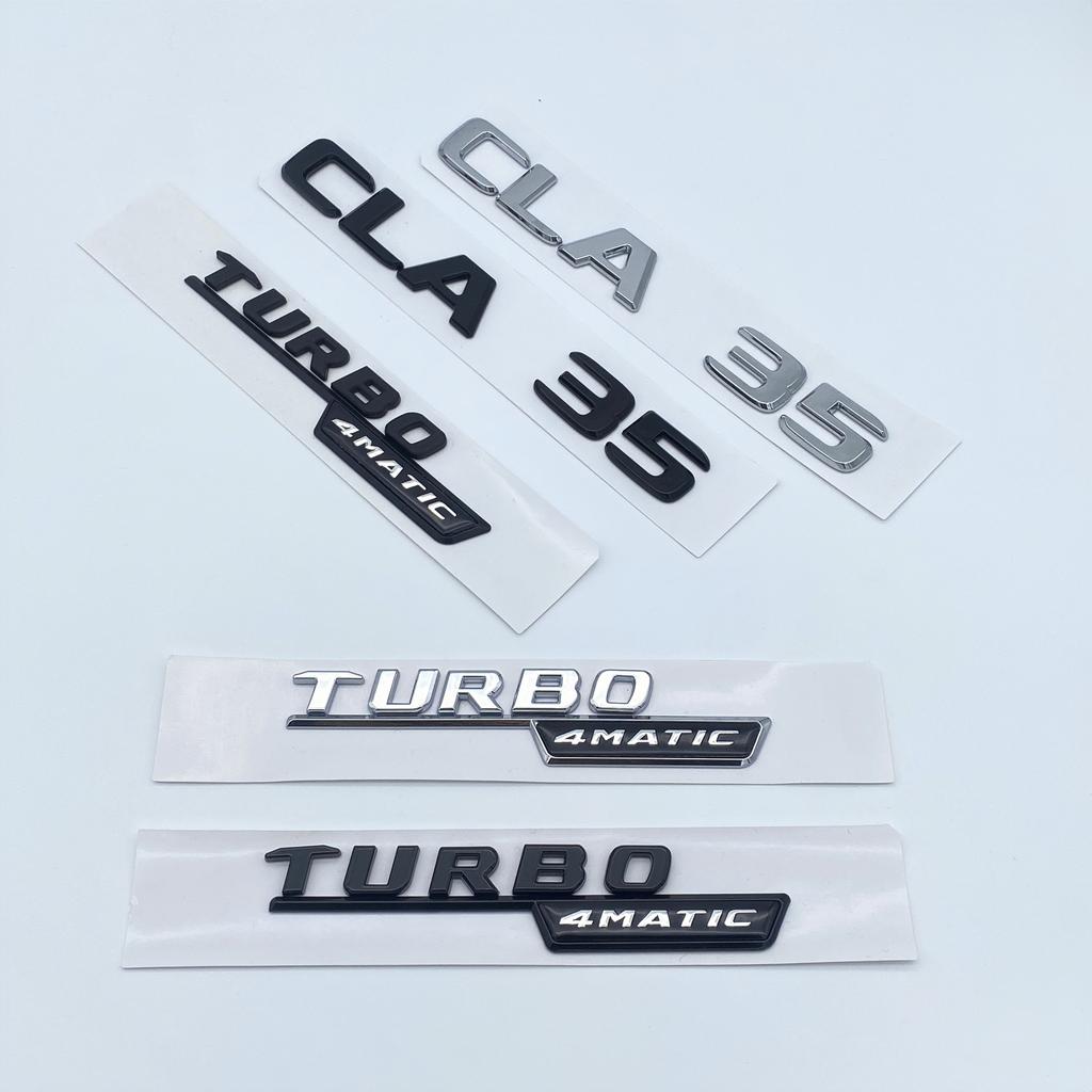 2017 черные, серебряные буквы CLA35 CLA45 Turbo 4matic + эмблема для Mercedes Benz AMG, багажник автомобиля, задний багажник C118 W117, логотип