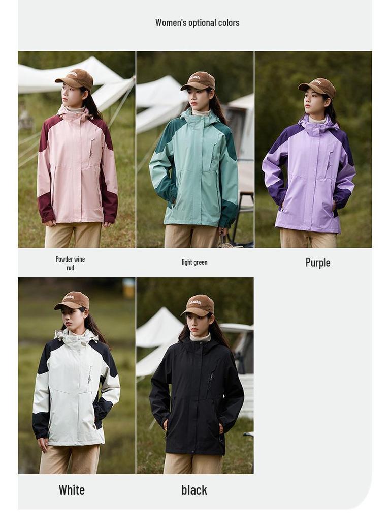 2023 New Outdoor Color Block Windbreaker: Unisex Trendy Windproof Jacket for Spring & Autumn Camping and Mountaineering.