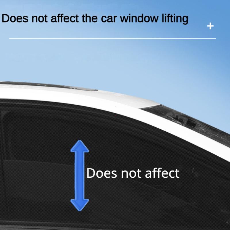 Car Sunshade Curtains Universal Side Window Shades SUV Curtains Protection Repellent Mosquito Mesh Net Sunshade Auto Accessories