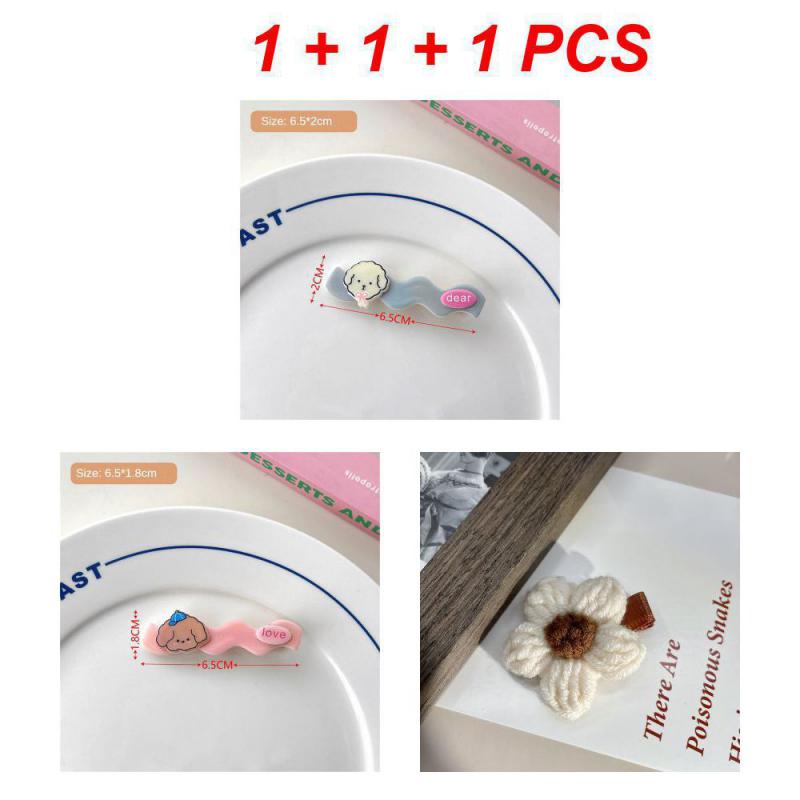 Cartoon Big Eyes Plush Ball Hairpins for Women Girls Funny Rainbow Color Ugly Doll Bangs Side Duck Bill Clips Barrettes Headwear