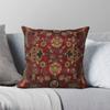 Safavid Antique Persian Floral Square Pillowcase Polyester Linen Velvet Pattern Zip Decorative Pillow Case Car Cover x