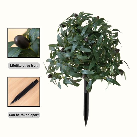 Искусственный цветочный кустарник с шипами, искусственная зелень, куст, дерево с цветами, садовые искусственные цветы, колышек для земли, фермерский дом, наружное украшение для крыльца патио