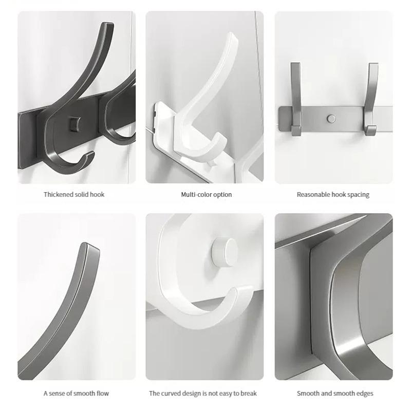 YUNJIEYA Черный/Белый/Цвет оружейной стали Дверные крючки Вешалка для одежды Хранение Спальня Крючок для одежды Настенный Кухонные аксессуары для ванной