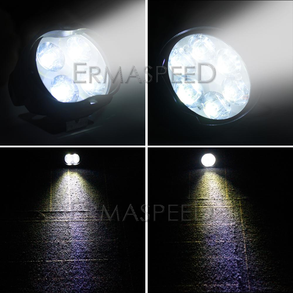 Lampu Depan Sepeda Motor LED Lampu Sorot Putih 12 В Lampu Kerja Tahan Air Lampu Depan Skuter Электронный велосипед Lampu Depan Bohlam Tambahan Modifikasi Sepeda