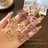 10pcs/set Children's BB Clip Cute Star Bear Hair Pins Kids Hair Accessories for Little Girls Hair Clip Baby Headwear