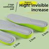 Stealth Comfort Insoles: Invisible Height Boost, Shock Absorption, Sweat Deodorizing for Men’s and Women’s Sports & Martin Boots AJ1