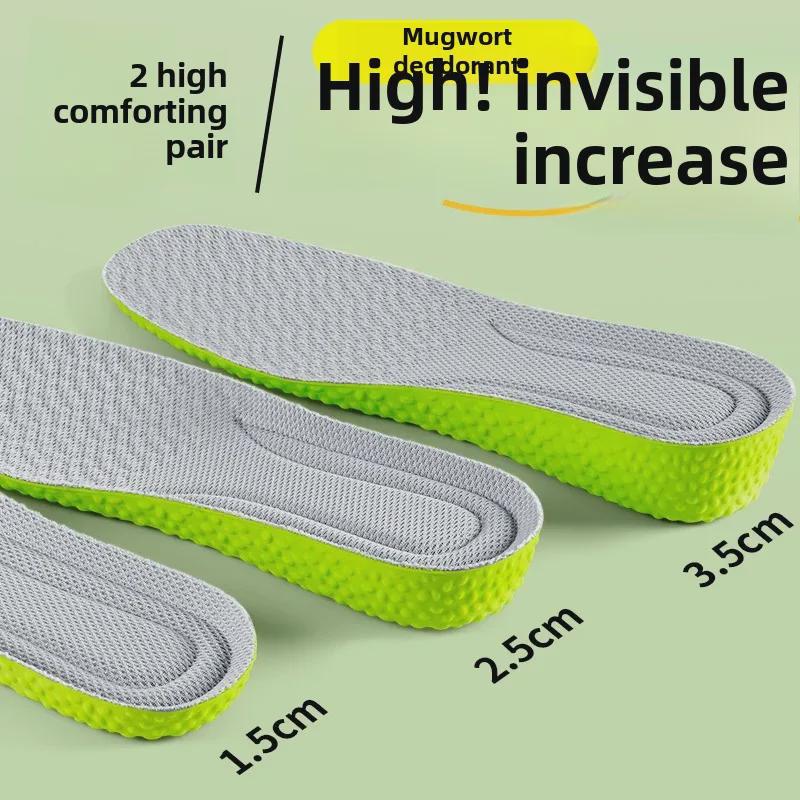 Stealth Comfort Insoles: Invisible Height Boost, Shock Absorption, Sweat Deodorizing for Men’s and Women’s Sports & Martin Boots AJ1