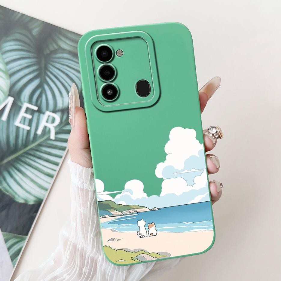 Чехол для Tecno Spark 8C KG5k KG5j KG5n Роскошный Конфетный Покрашенный Чехол Мягкий ТПУ Корпус Для Tecno Spark Go 2022 KG5 Spark8C Чехлы для Телефона